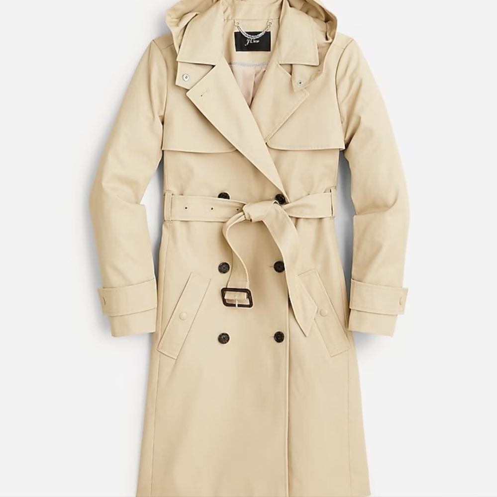 J. Crew "Petite new Icon Trench"